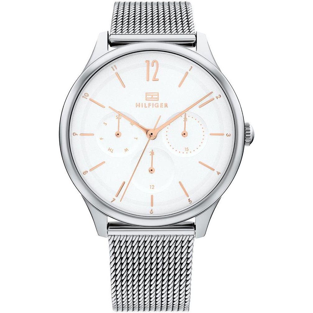 Tommy Hilfiger 1782456 watch for women with a white dial and stainless steel strap.