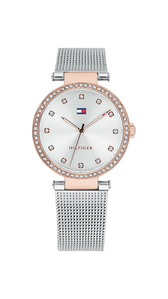 Tommy Hilfiger 1782506 watch for women with a grey dial and stainless steel strap.