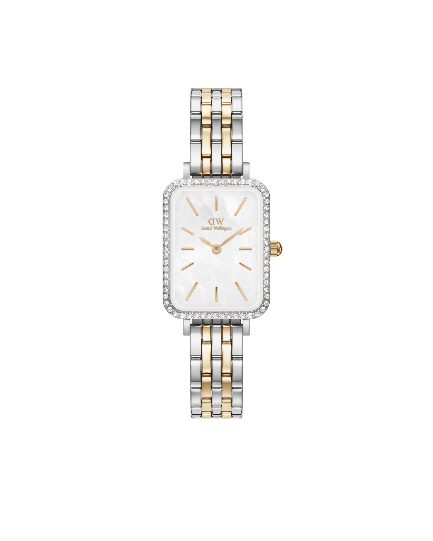 Daniel Wellington DW00100671 watch for women with a white dial and stainless steel strap.