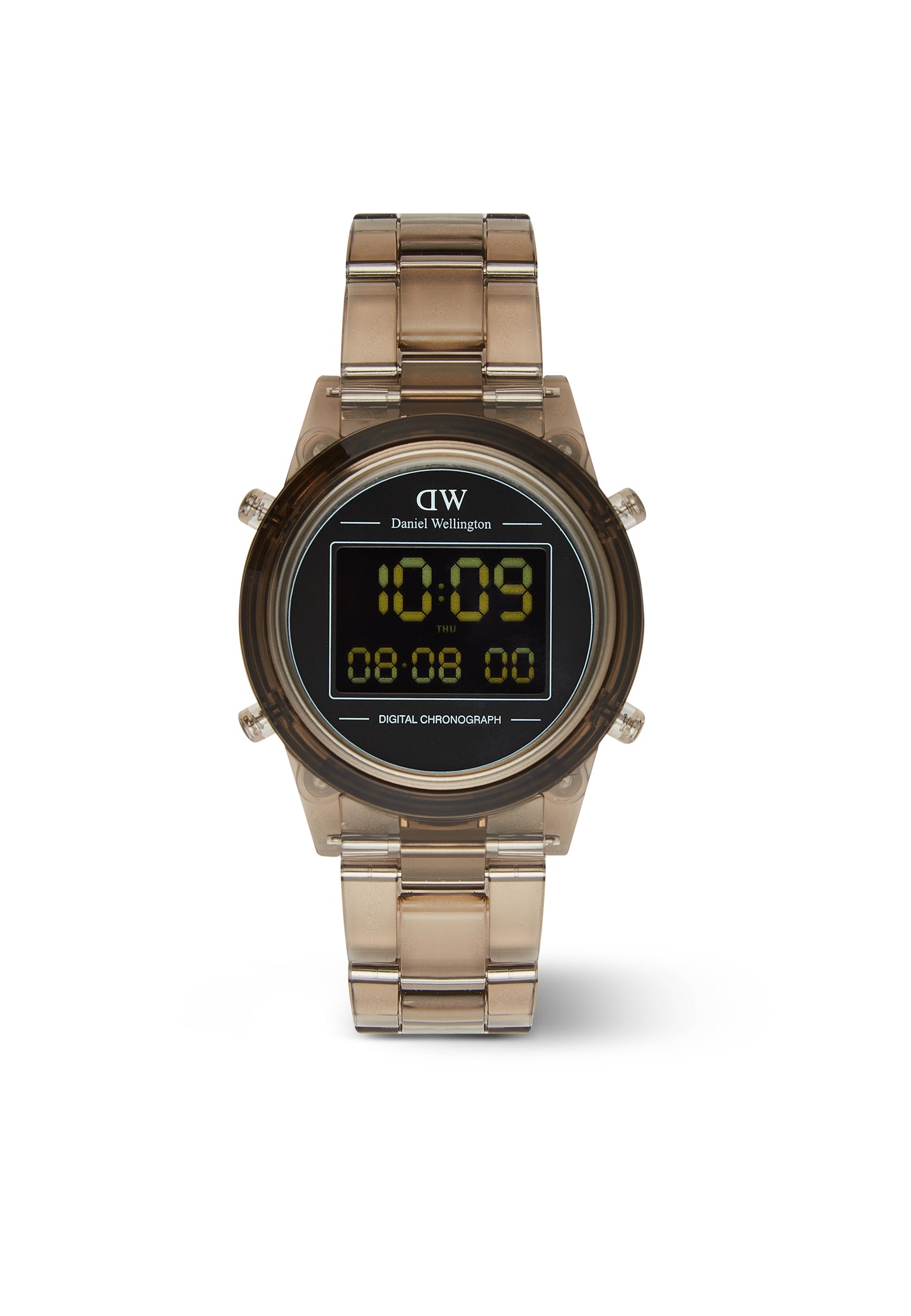 Daniel Wellington DW00100761 watch for unisex with a black dial and resin strap.