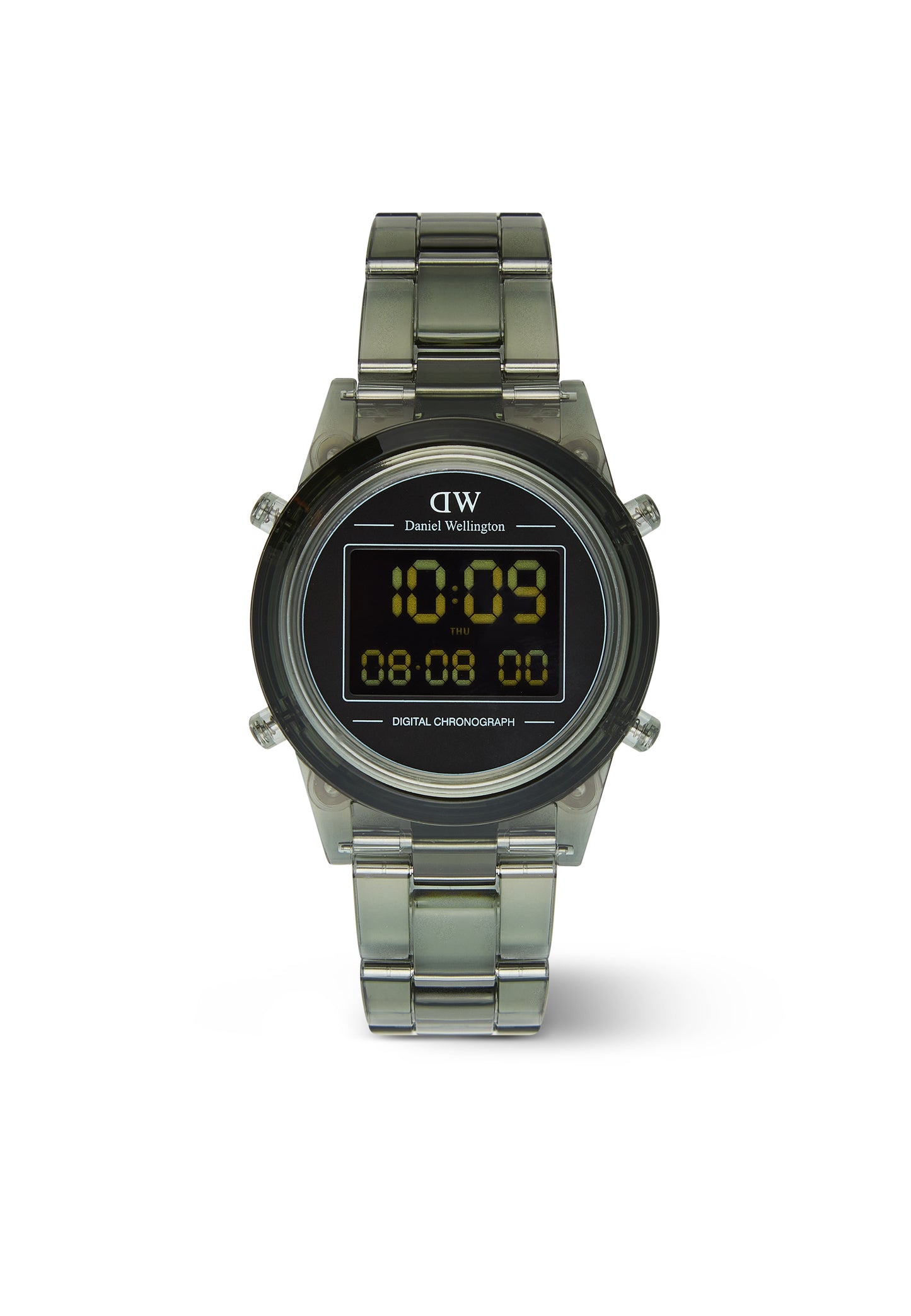 Daniel Wellington DW00100762 watch for unisex with a black dial and resin strap.