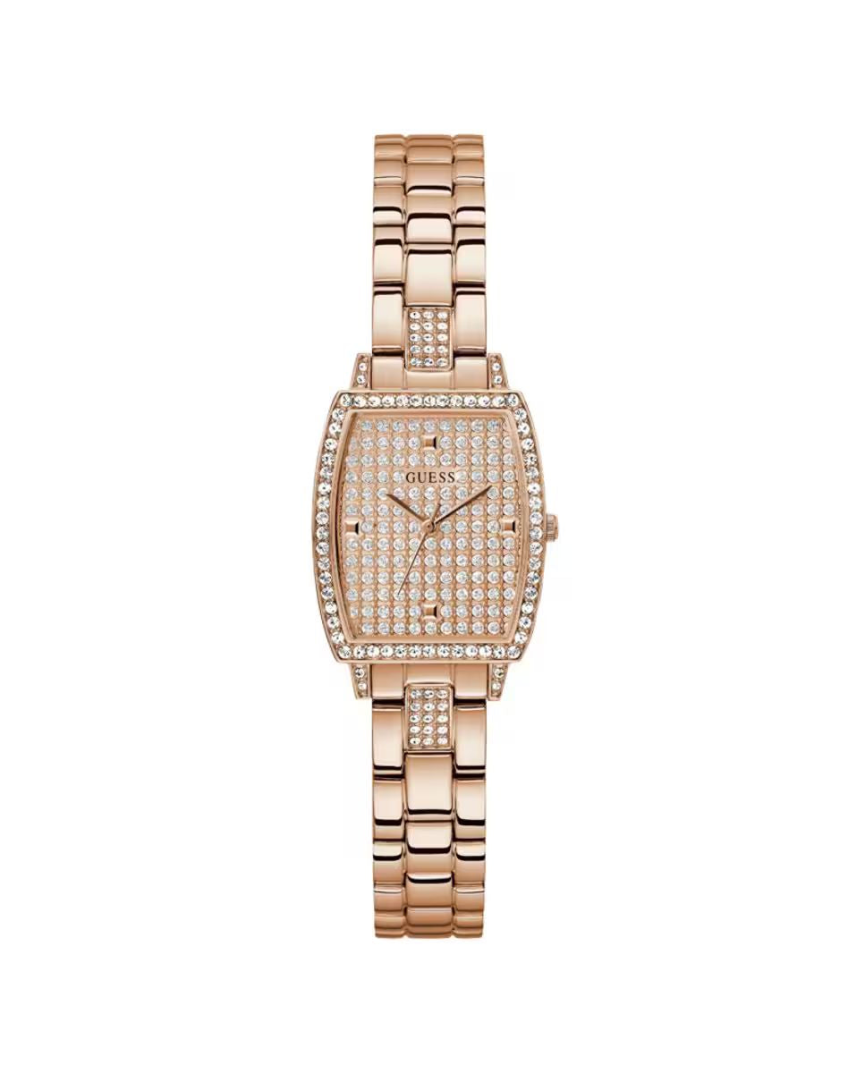 Guess GW0611L3 watch for women with a pink dial and stainless steel strap.