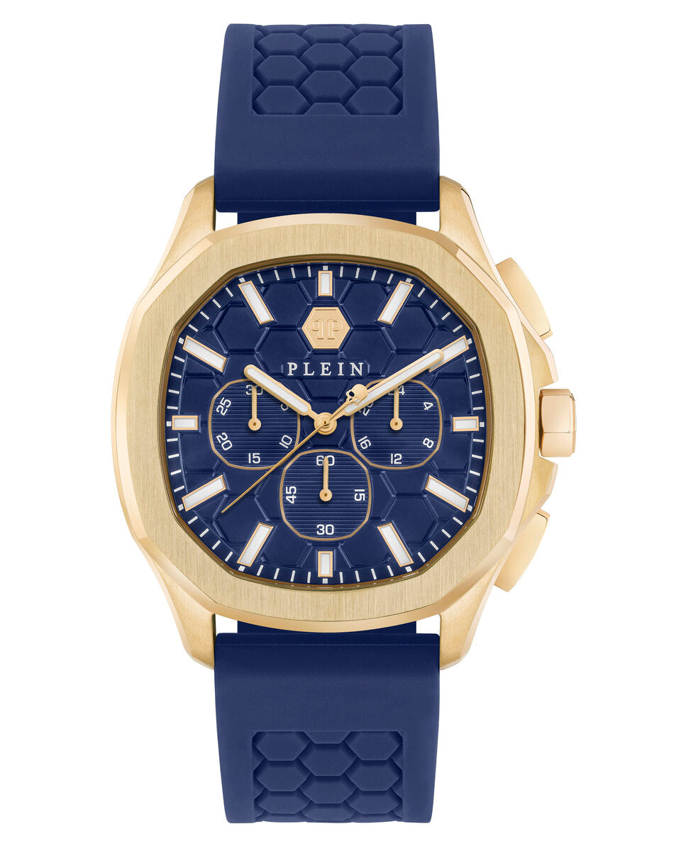 Philipp Plein PWSAA0323 watch for man with a blue dial and silicone strap.