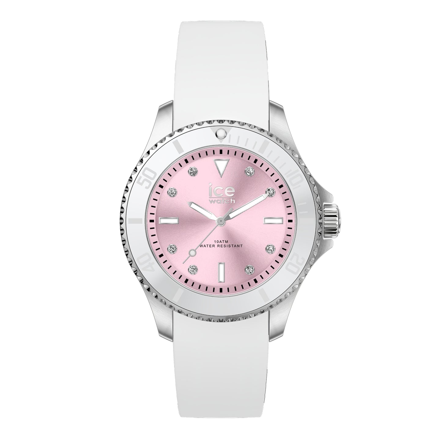 Ice 20366 watch for women with a pink dial and silicone strap.