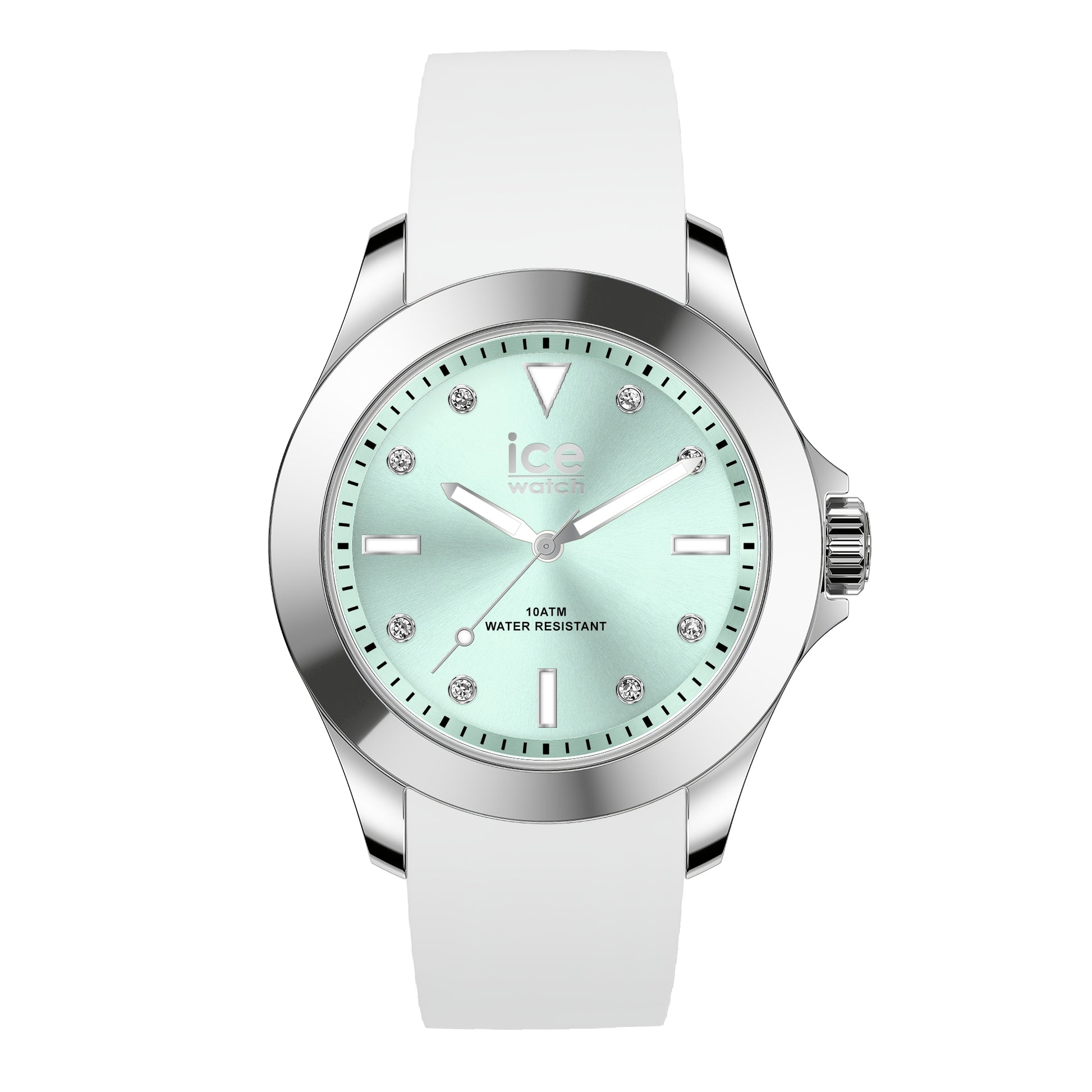 Ice 20381 watch for unisex with a green dial and silicone strap.