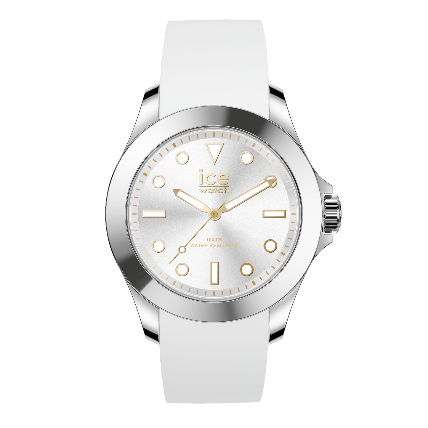 Ice 20384 watch for unisex with a white dial and silicone strap.