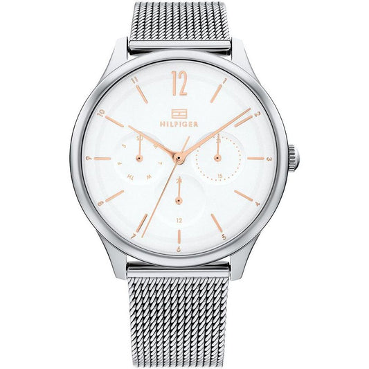 Tommy Hilfiger 1782456 watch for women with a white dial and stainless steel strap.