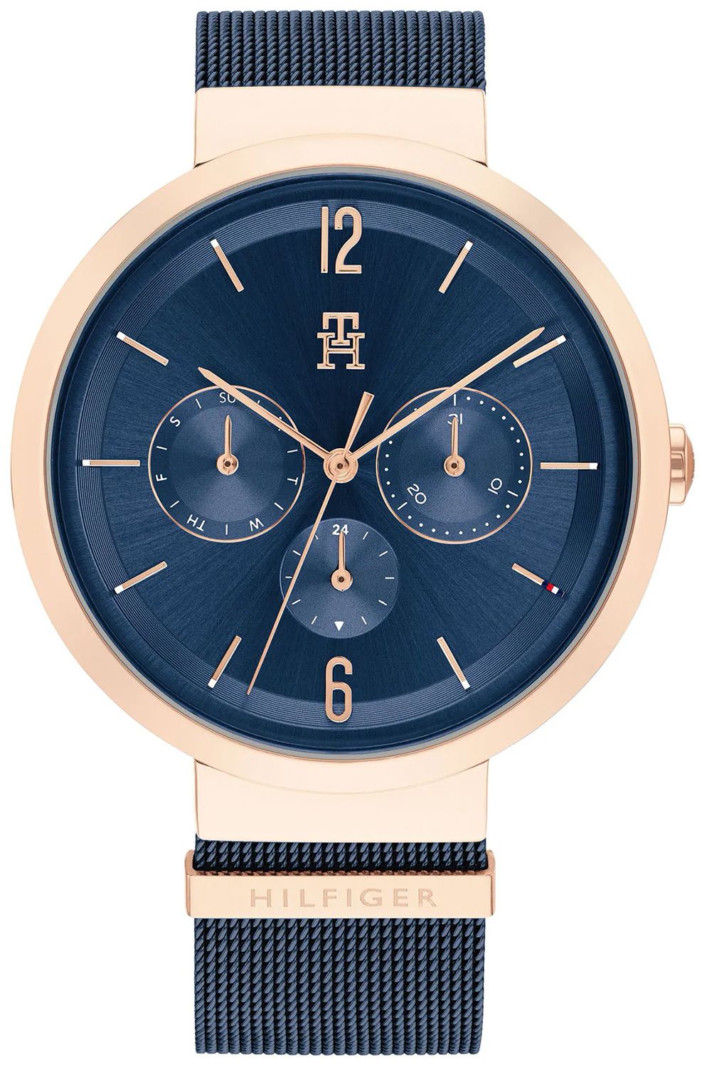 Tommy Hilfiger 1782541 watch for women with a blue dial and stainless steel strap.