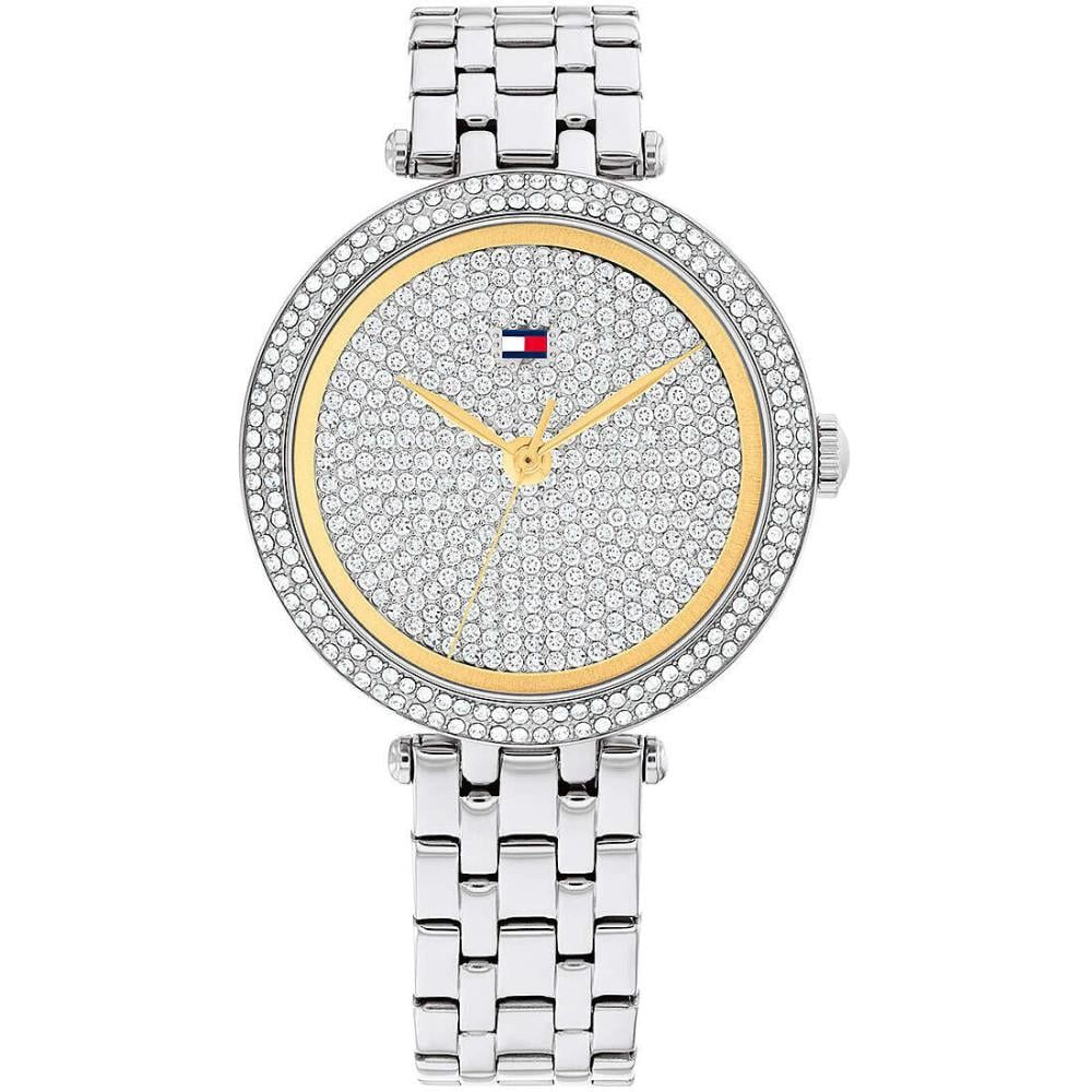 Tommy Hilfiger 1782722 watch for women with a silver dial and stainless steel strap.