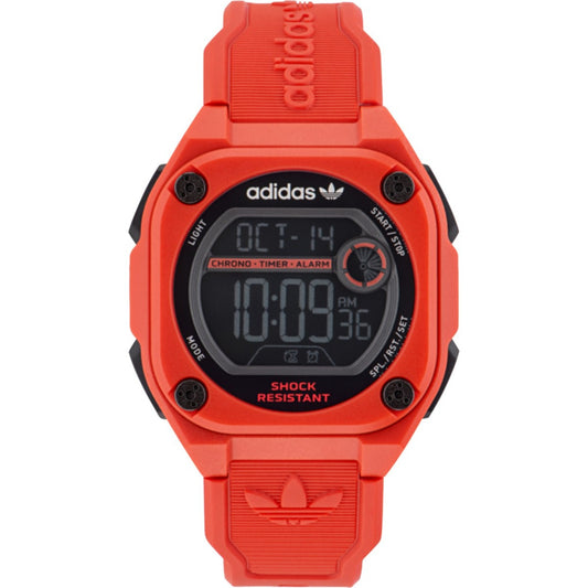 Adidas AOST23063 watch for man with a grey dial and rubber strap.