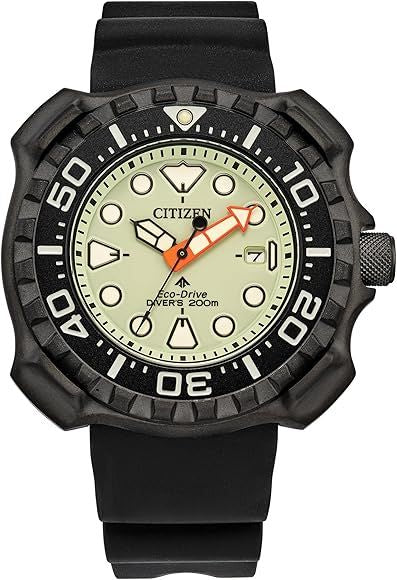 Citizen BN0227-25X watch for man with a yellow dial and polyurethane strap.