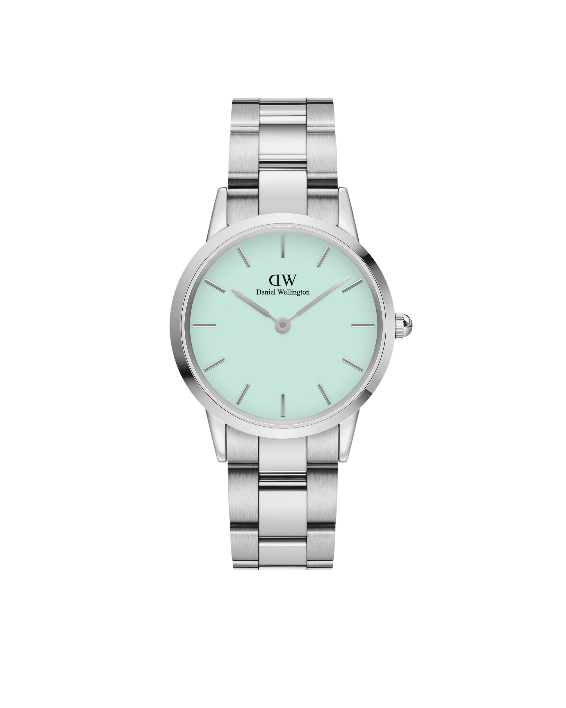 Daniel Wellington DW00100538 watch for women with a green dial and stainless steel strap.