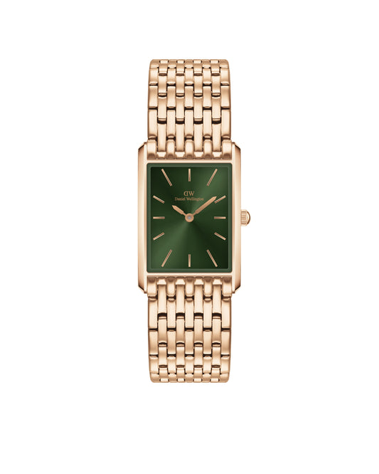 Daniel Wellington DW00100704 watch for women with a green dial and stainless steel strap.