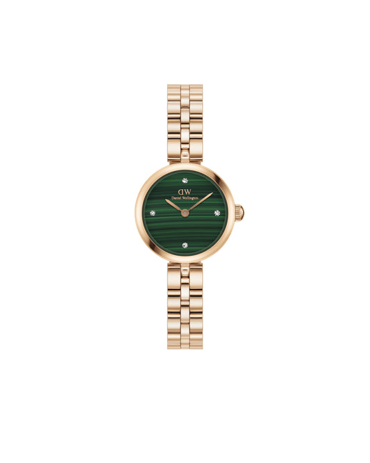 Daniel Wellington DW00100721 watch for women with a green dial and stainless steel strap.