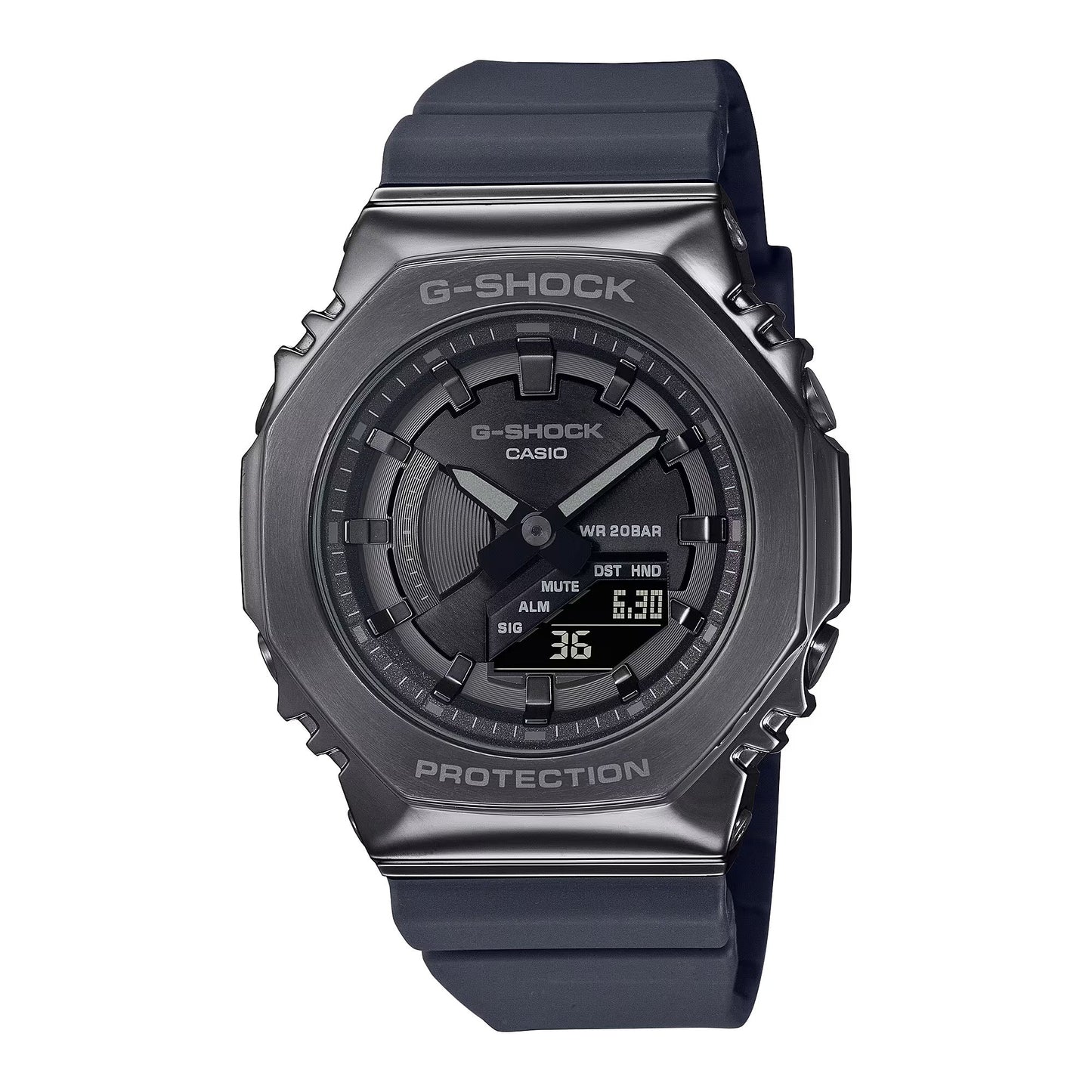 Casio GM-S2100B-8AER watch for women with a black dial and resin strap.