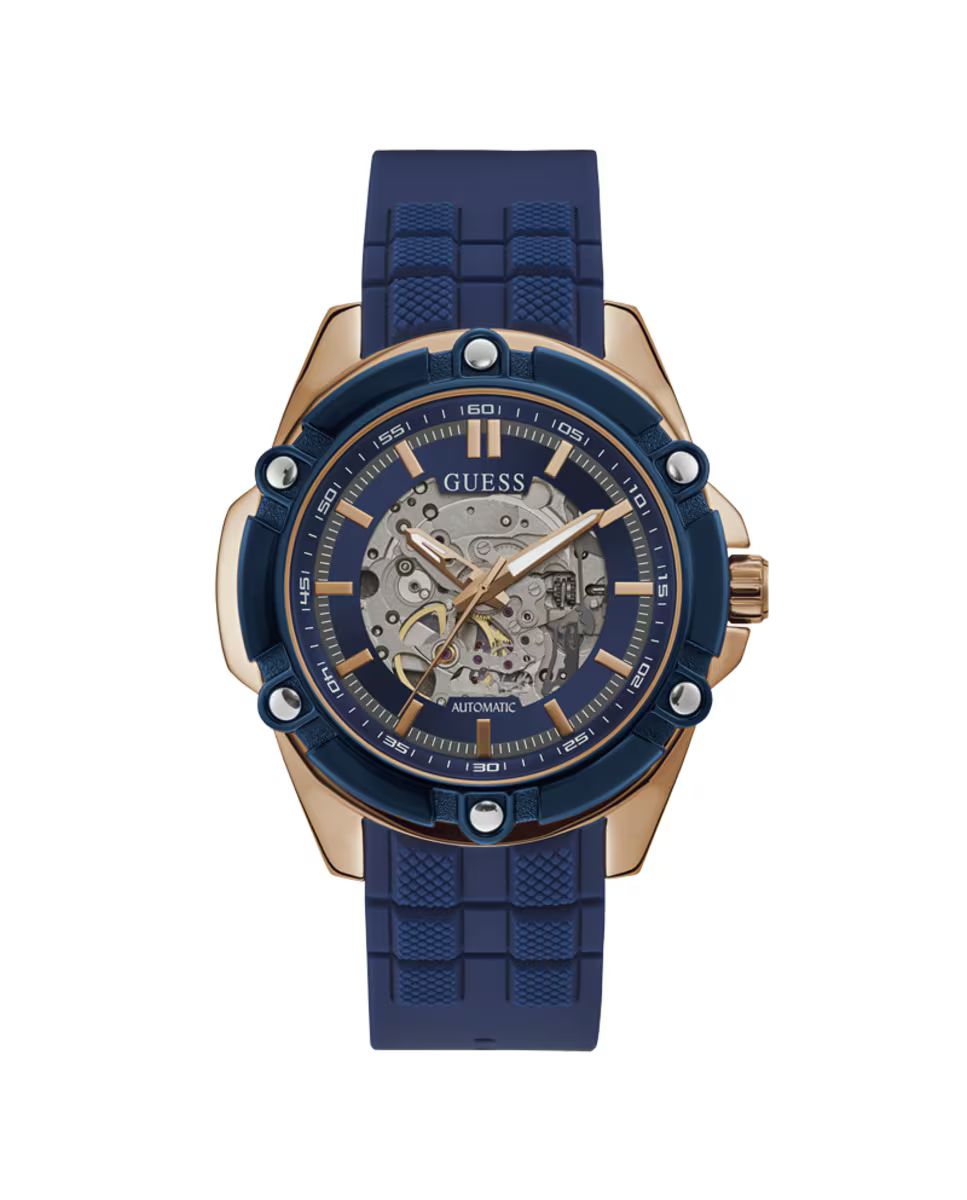 Guess GW0061G3 watch for man with a blue dial and silicone strap.