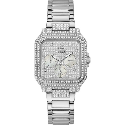 Guess GW0472L1 watch for women with a grey dial and stainless steel strap.