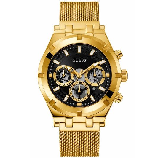 Guess GW0582G2 watch for man with a black dial and stainless steel strap.