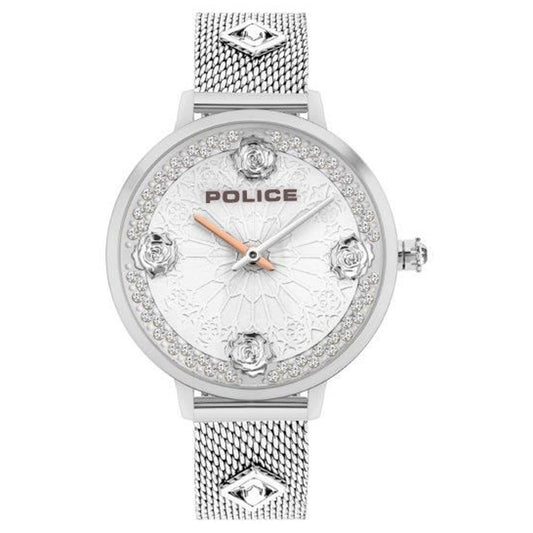 Police PL.16031MS-04MM watch for man with a grey dial and stainless steel strap.