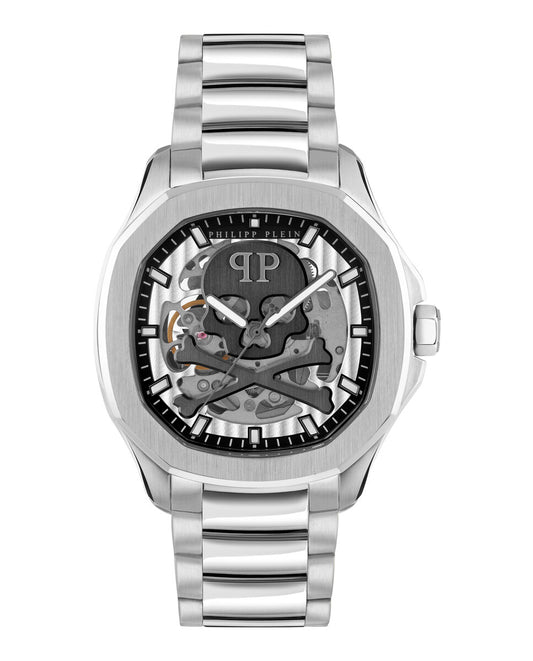 Philipp Plein PWRAA0223 watch for man with a grey dial and stainless steel strap.
