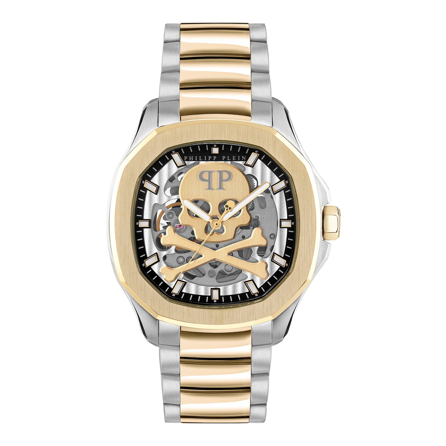 Philipp Plein PWRAA0323 watch for man with a grey dial and stainless steel strap.