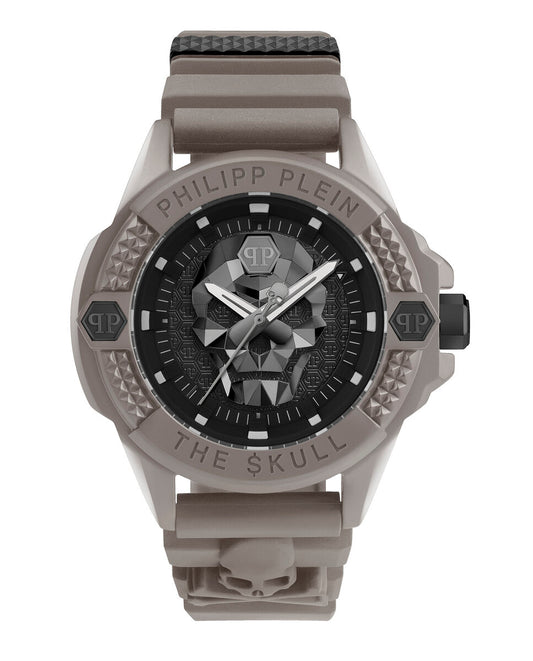 Philipp Plein PWUBA0323 watch for man with a black dial and silicone strap.