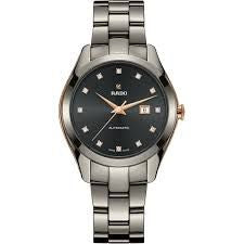 Rado R32043702 watch for woman with a blue dial and stainless steel strap.