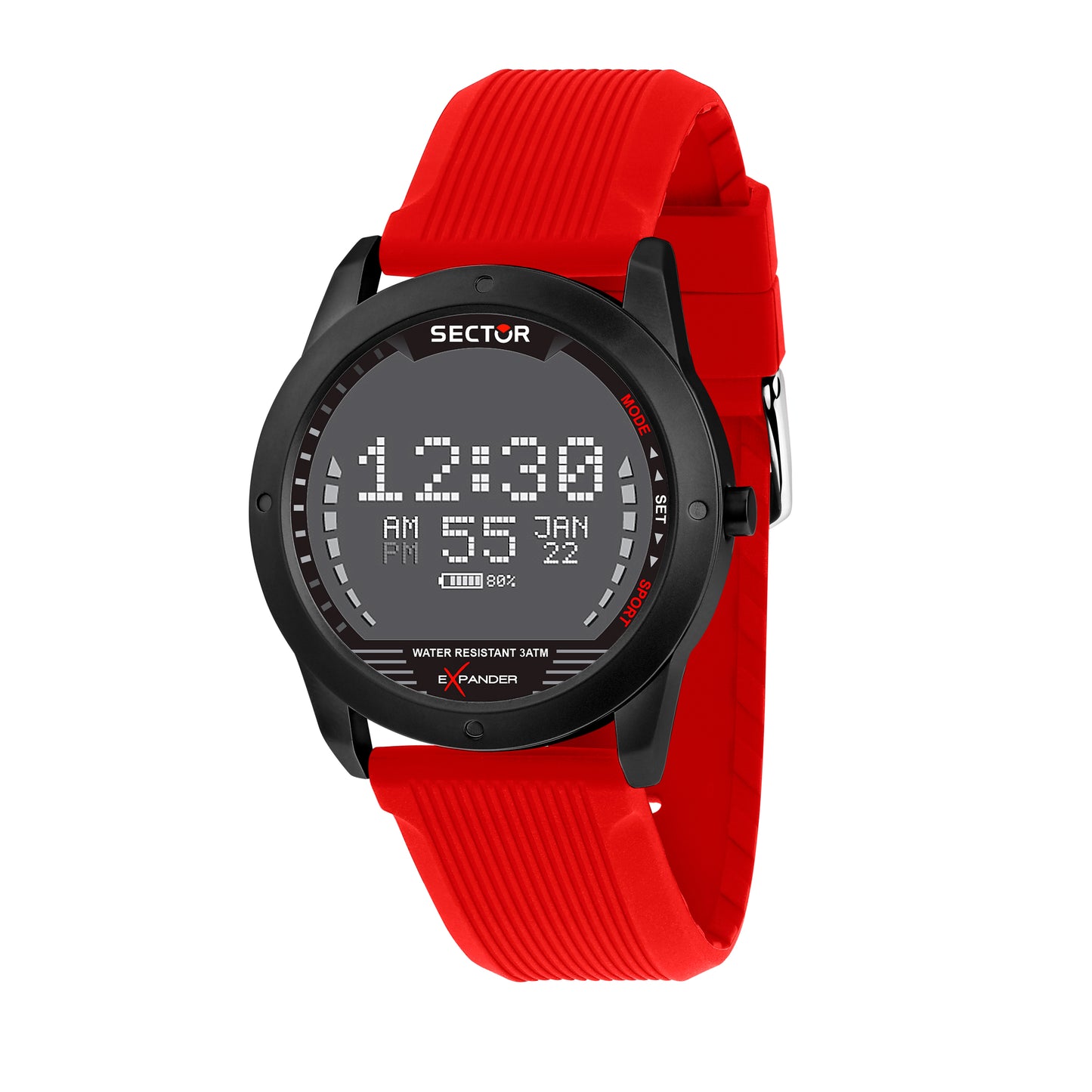 Sector R3251239005 watch for man with a  dial and silicone strap.