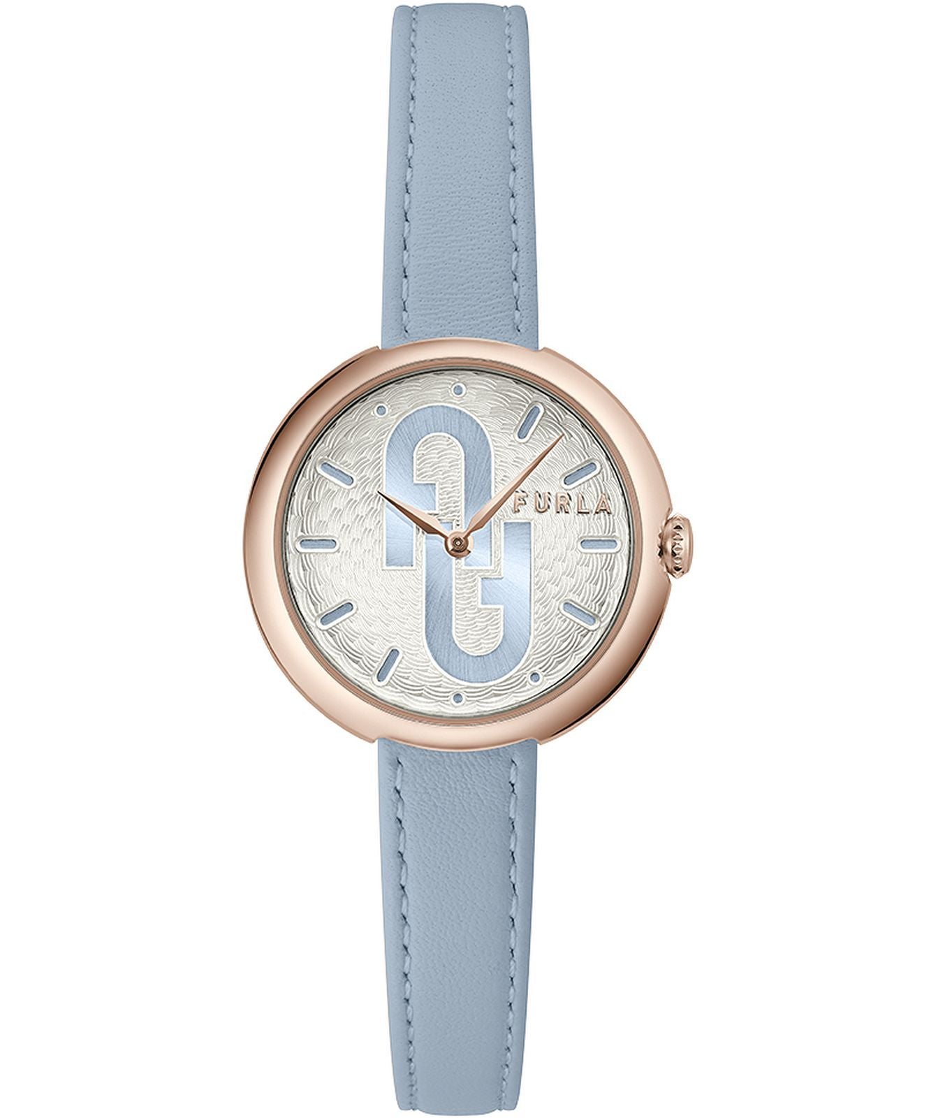 Furla WW00005005L3 watch for women with a grey dial and leather strap.
