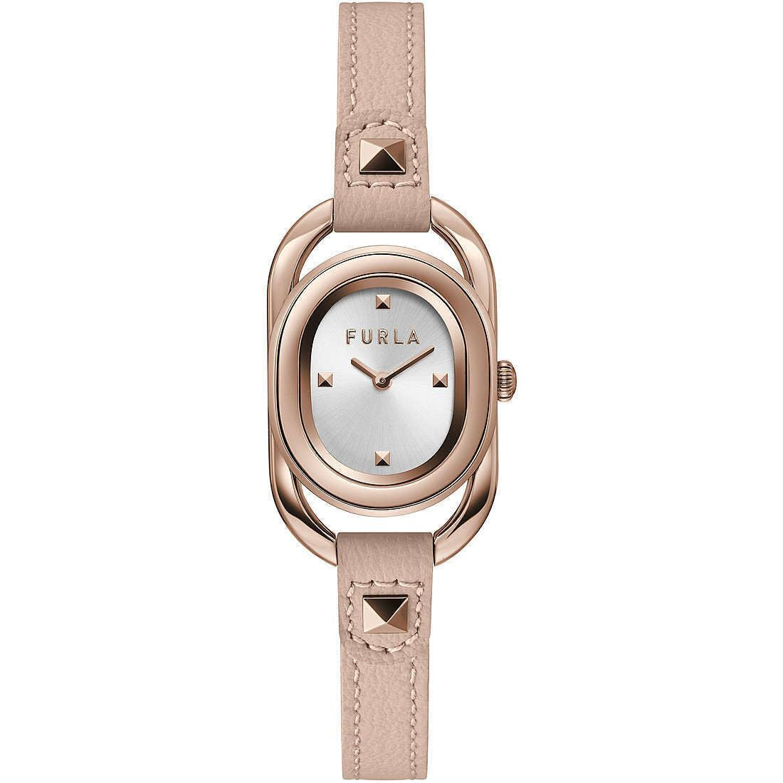 Furla WW00008003L3 watch for women with a grey dial and leather strap.