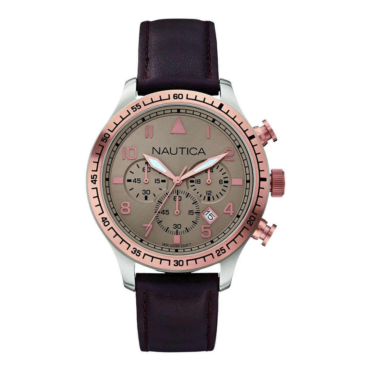 Nautica A17656G Men Watch 44mm 10 ATM